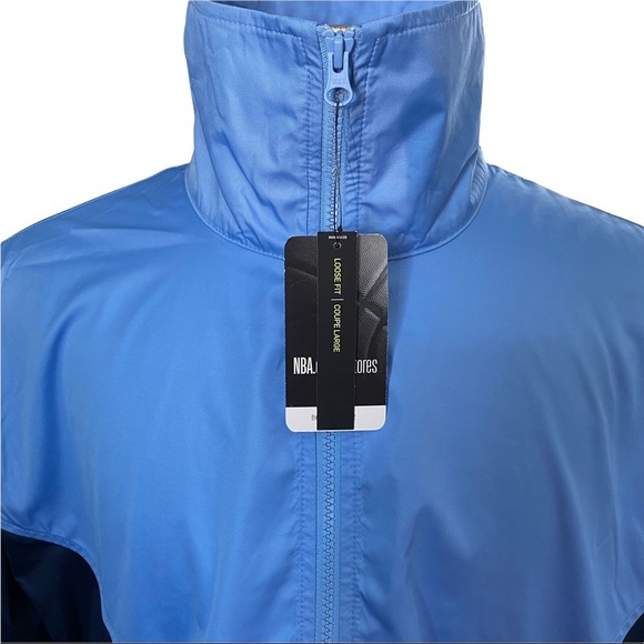 Nike Womens NBA Chicago Bulls City Edition Courtside Blue Full-Zip Jacket M NWT - Picture 2 of 16